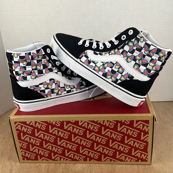 Vans Shoes - Vans Filmore Hi Butterfly Checkerboard Checkerboard Women’s Size 9 Streetwear
